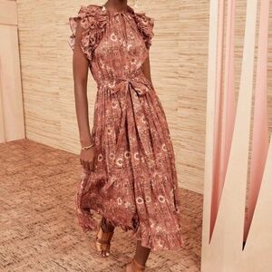 ULLA JOHNSON Virginia Midi Dress